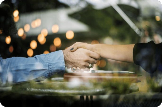 Partnership handshake